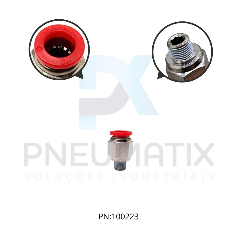 CONEXAO RETA MACHO PLASTICA 10MM X R.1/8 BSPT C01251018 NORGREN CONEXAO RETA MACHO PLASTICA 10MM X R.1/8 BSPT C01251018 NORGREN