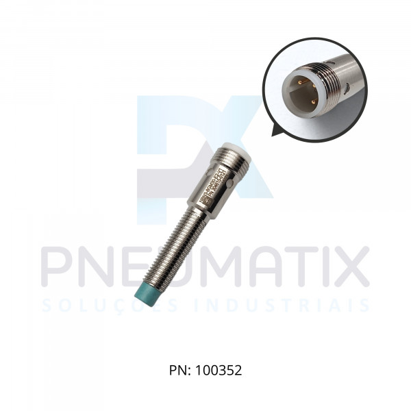 SENSOR IND.CIL.DIAM.8MM Sn:3MM N.FAC.ALIM.10-30VDC PNP NA M12 NBN3-8GM30-E2-V1 PN:304615-0121 PEPPERL