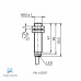 SENSOR IND.CIL.DIAM.12MM Sn:4MM FAC.ALIM.10-30VDC PNP NA CABO 2MTS NBB4-12GM50-E2 PN:326161-0002 PEPPERL