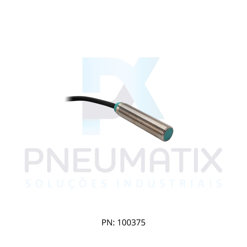 SENSOR IND.CIL.DIAM.12MM Sn:2MM FAC.ALIM.10-30VDC PNP NA CABO 2MTS NBB2-12GM50-E2 PN:326161-0028 PEPPERL