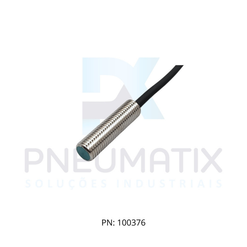 SENSOR IND.CIL.DIAM.8MM Sn:2MM FAC.ALIM.10-30VDC PNP NA CABO 2MTS NBB2-8GM30-E2 PN:304615-0038 PEPPERL