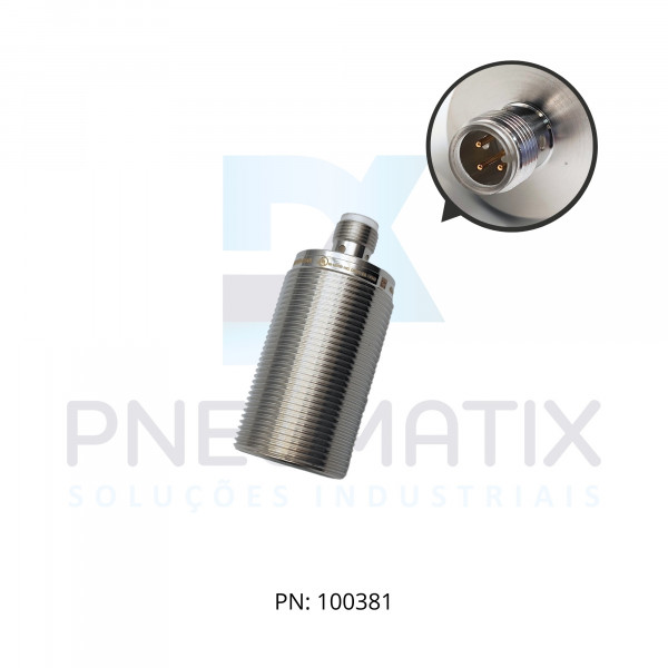 SENSOR IND.CIL.DIAM.30MM Sn:15MM FAC.ALIM.10-30VDC PNP NA M12 NBB15-30GM50-E2-V1 PN:326161-0146 PEPPERL