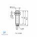 SENSOR IND.CIL.DIAM.12MM Sn:2MM FAC.ALIM.10-30VDC NPN NA CABO 2MTS NBB2-12GM50-E0 PN:087761 PEPPERL