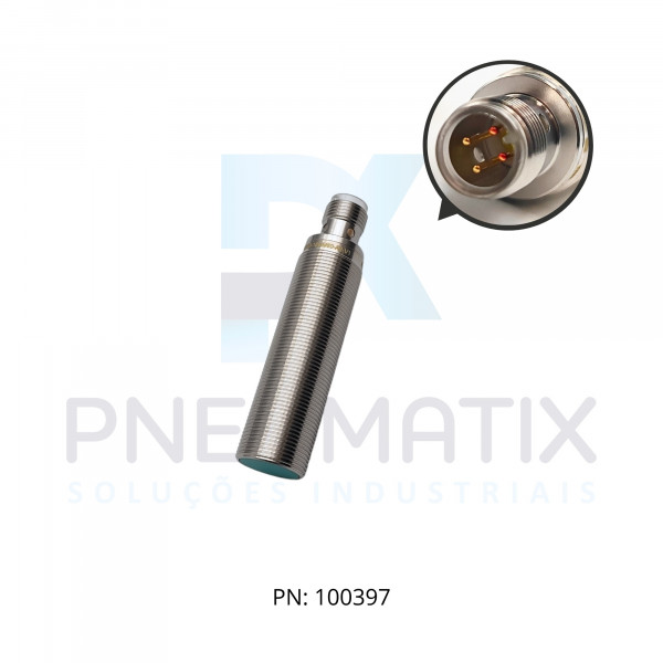 SENSOR IND.CIL.DIAM.18MM Sn:8MM FAC.ALIM.10-30VCD PNP NA/NF M12 NBB8-18GM60-A2-V1 PN:326161-0194 PEPPERL