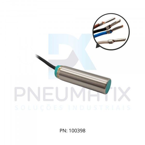 SENSOR IND.CIL.DIAM.18MM Sn:8MM FAC.ALIM.10-30VDC PNP NA/NF CABO 2MTS NBB8-18GM60-A2 PN:326161-0205 PEPPERL SENSOR IND.CIL.DIAM.18MM Sn:8MM FAC.ALIM.10-30VDC PNP NA/NF CABO 2MTS NBB8-18GM60-A2 PN:326161-0205 PEPPERL