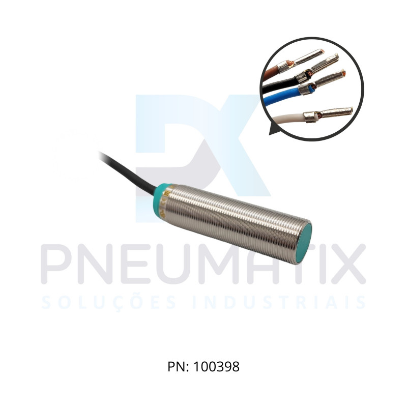 SENSOR IND.CIL.DIAM.18MM Sn:8MM FAC.ALIM.10-30VDC PNP NA/NF CABO 2MTS NBB8-18GM60-A2 PN:326161-0205 PEPPERL SENSOR IND.CIL.DIAM.18MM Sn:8MM FAC.ALIM.10-30VDC PNP NA/NF CABO 2MTS NBB8-18GM60-A2 PN:326161-0205 PEPPERL