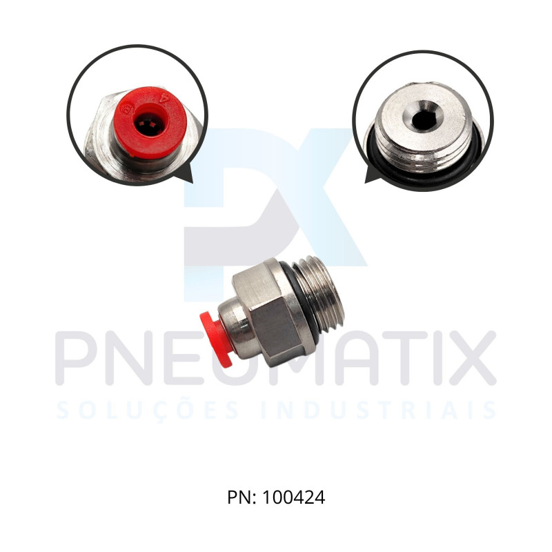 CONEXAO RETA MACHO PLASTICA 04MM X R.1/4 BSPP C02250428 NORGREN CONEXAO RETA MACHO PLASTICA 04MM X R.1/4 BSPP C02250428 NORGREN