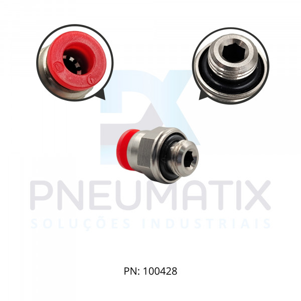 CONEXAO RETA MACHO PLASTICA 06MM X R.1/8 BSPP C02250618 NORGREN