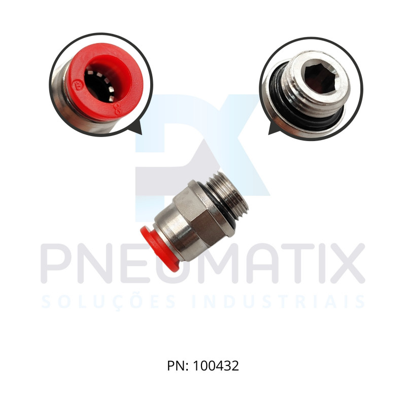 CONEXAO RETA MACHO PLASTICA 08MM X R.1/4 BSPP C02250828 NORGREN CONEXAO RETA MACHO PLASTICA 08MM X R.1/4 BSPP C02250828 NORGREN