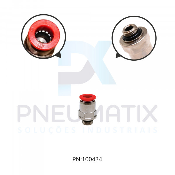 CONEXAO RETA MACHO PLASTICA 10MM X R.1/8 BSPP C02251018 NORGREN CONEXAO RETA MACHO PLASTICA 10MM X R.1/8 BSPP C02251018 NORGREN