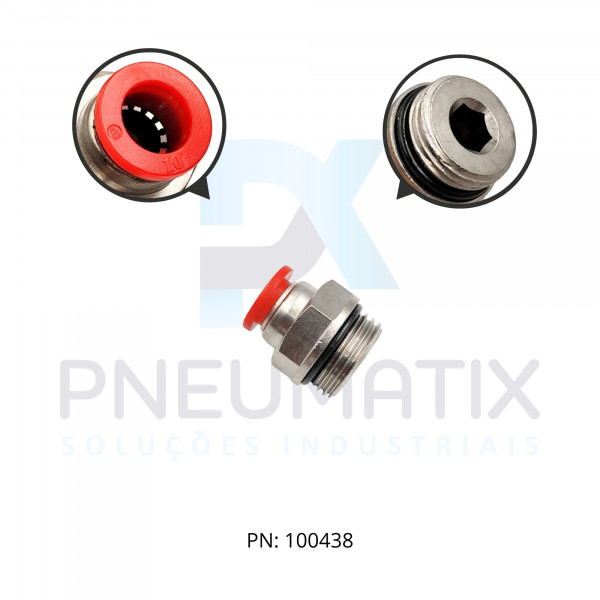 CONEXAO RETA MACHO PLASTICA 10MM X R.1/2 BSPP C02251048 NORGREN