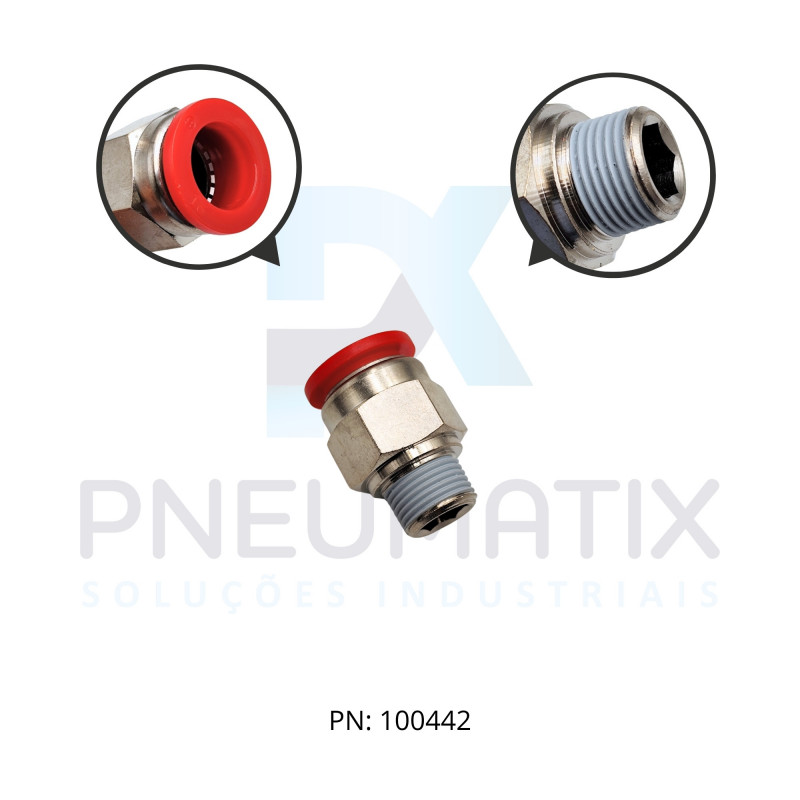 CONEXAO RETA MACHO PLASTICA 16MM X R.3/8 BSPP C02251638 NORGREN CONEXAO RETA MACHO PLASTICA 16MM X R.3/8 BSPP C02251638 NORGREN