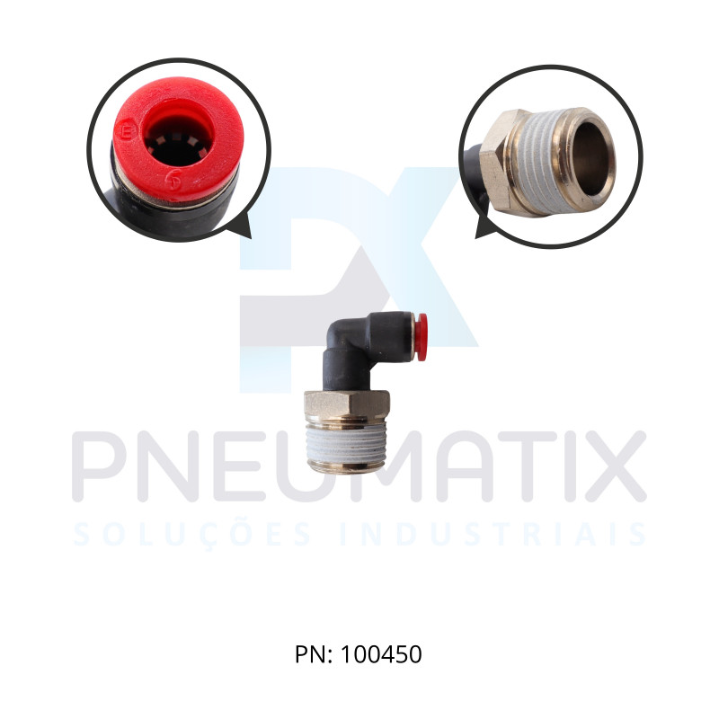 CONEXAO COTOVELO MACHO PLASTICA 06MM X R.1/2 BSPT C01470648 NORGREN CONEXAO COTOVELO MACHO PLASTICA 06MM X R.1/2 BSPT C01470648 NORGREN
