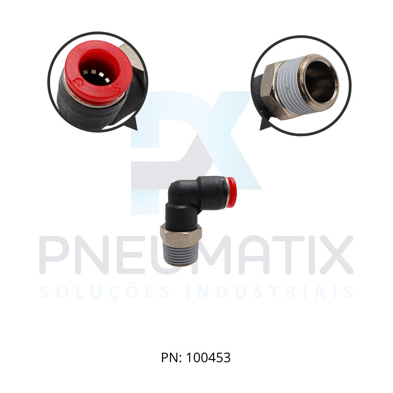 CONEXAO COTOVELO MACHO PLASTICA 08MM X R.3/8 BSPT C01470838 NORGREN CONEXAO COTOVELO MACHO PLASTICA 08MM X R.3/8 BSPT C01470838 NORGREN