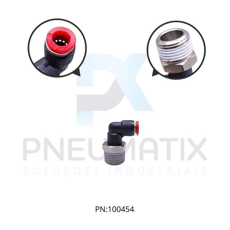 CONEXAO COTOVELO MACHO PLASTICA 08MM X R.1/2 BSPT C01470848 NORGREN CONEXAO COTOVELO MACHO PLASTICA 08MM X R.1/2 BSPT C01470848 NORGREN