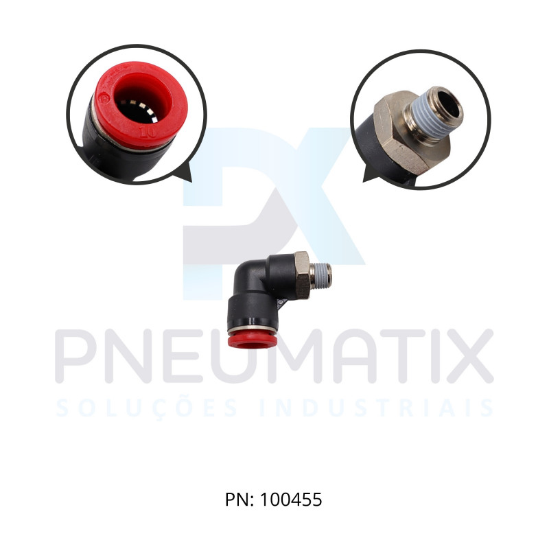 CONEXAO COTOVELO MACHO PLASTICA 10MM X R.1/8 BSPT C01471018 NORGREN CONEXAO COTOVELO MACHO PLASTICA 10MM X R.1/8 BSPT C01471018 NORGREN