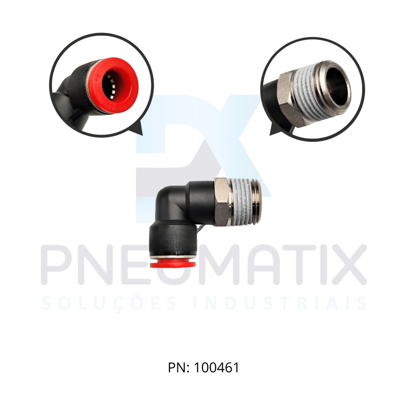 CONEXAO COTOVELO MACHO PLASTICA 12MM X R.1/2 BSPT C01471248 NORGREN