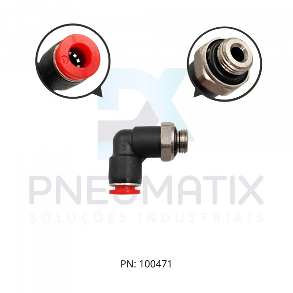 CONEXAO COTOVELO MACHO PLASTICA 06MM X R.1/8 BSPP C02470618 NORGREN