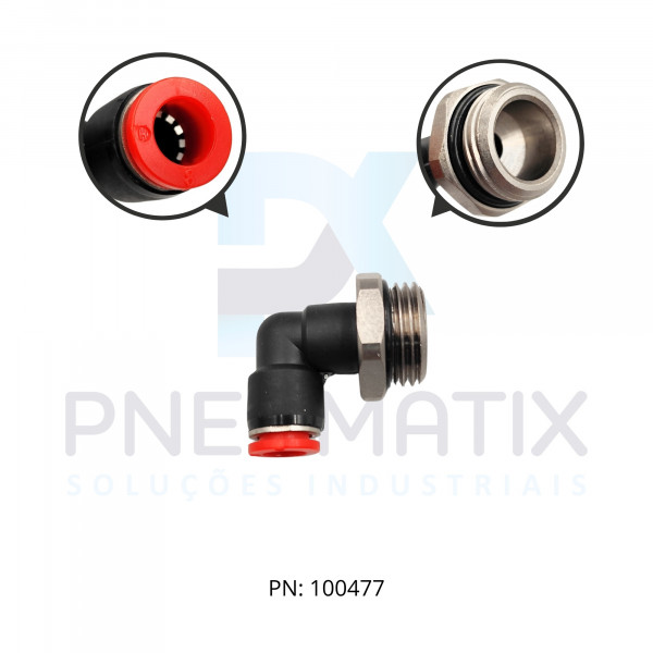 CONEXAO COTOVELO MACHO PLASTICA 08MM X R.1/2 BSPP C02470848 NORGREN