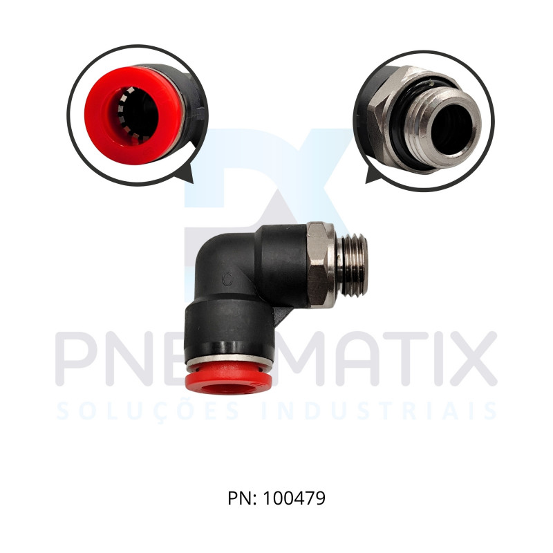 CONEXAO COTOVELO MACHO PLASTICA 10MM X R.1/4 BSPP C02471028 NORGREN