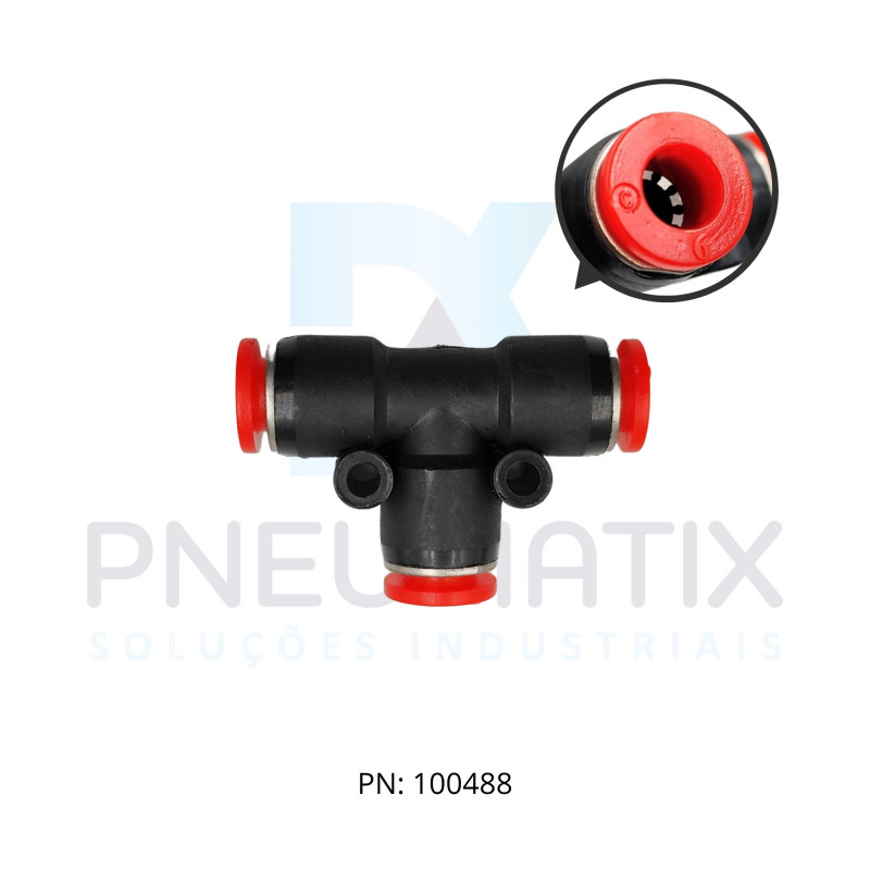 CONEXAO UNIAO T PLASTICA 06MM C00600600 NORGREN CONEXAO UNIAO T PLASTICA 06MM C00600600 NORGREN