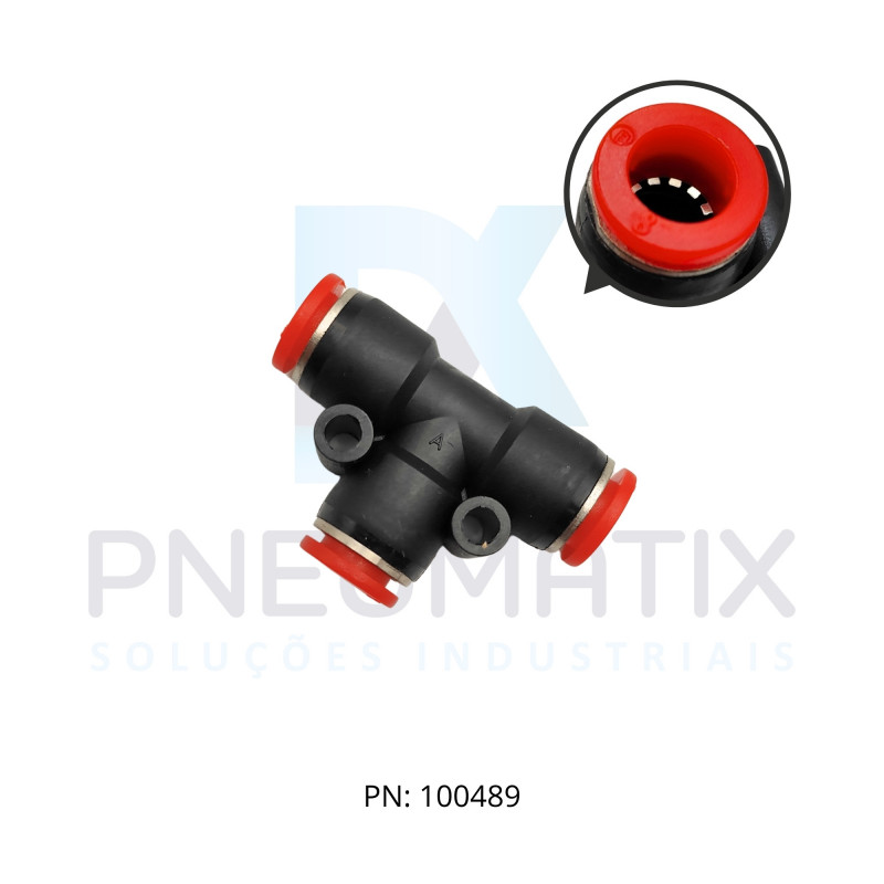 CONEXAO UNIAO T PLASTICA 08MM C00600800 NORGREN CONEXAO UNIAO T PLASTICA 08MM C00600800 NORGREN