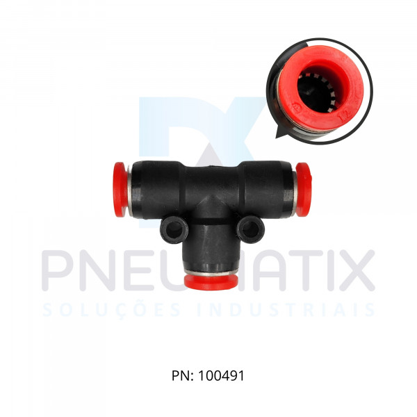 CONEXAO UNIAO T PLASTICA 12MM C00601200 NORGREN CONEXAO UNIAO T PLASTICA 12MM C00601200 NORGREN