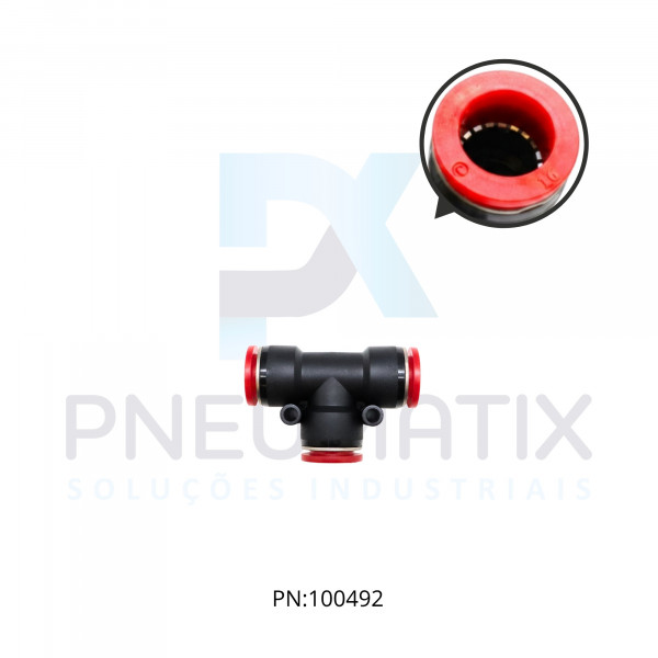 CONEXAO UNIAO T PLASTICA 16MM C00601600 NORGREN