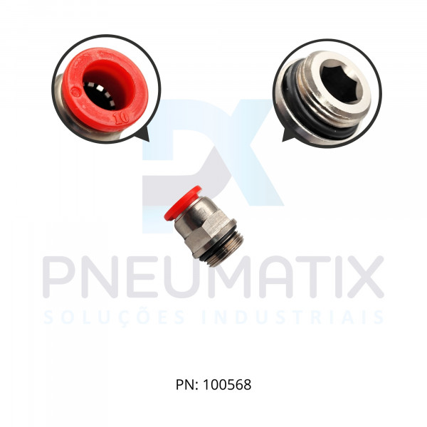 CONEXAO RETA MACHO PLASTICA 10MM X R.3/8 BSPP C02251038 NORGREN CONEXAO RETA MACHO PLASTICA 10MM X R.3/8 BSPP C02251038 NORGREN