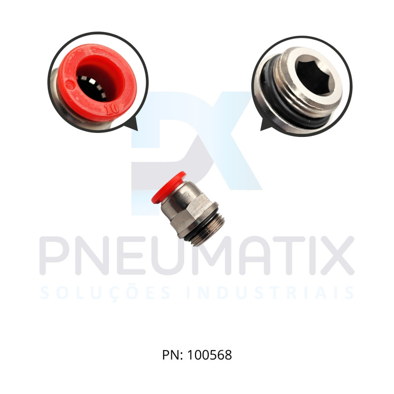 CONEXAO RETA MACHO PLASTICA 10MM X R.3/8 BSPP C02251038 NORGREN CONEXAO RETA MACHO PLASTICA 10MM X R.3/8 BSPP C02251038 NORGREN