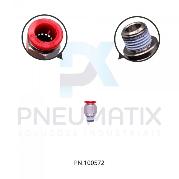 CONEXAO RETA MACHO PLASTICA 12MM X R.1/4 BSPT C01251228 NORGREN CONEXAO RETA MACHO PLASTICA 12MM X R.1/4 BSPT C01251228 NORGREN