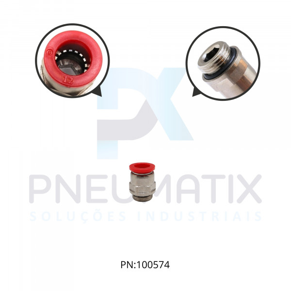 CONEXAO RETA MACHO PLASTICA 12MM X R.3/8 BSPP C02251238 NORGREN CONEXAO RETA MACHO PLASTICA 12MM X R.3/8 BSPP C02251238 NORGREN