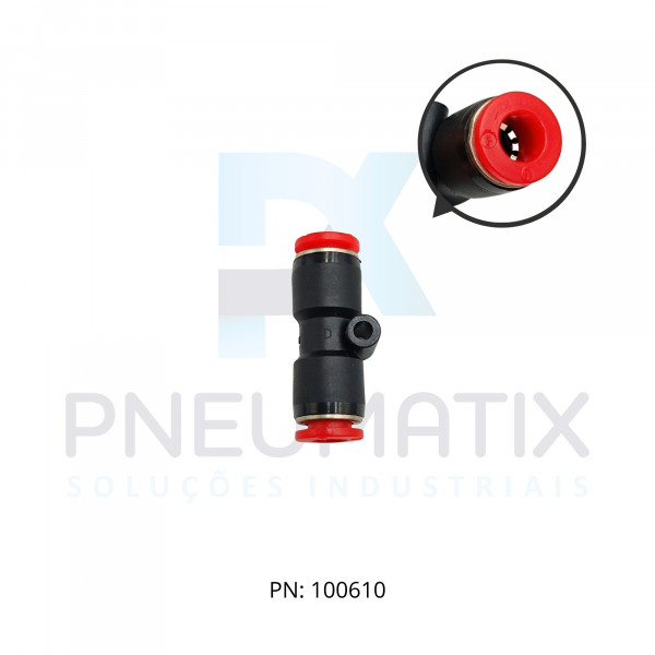 CONEXAO UNIAO RETA PLASTICA 06MM C00200600 NORGREN