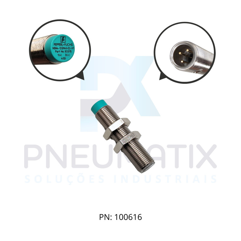 SENSOR IND.CIL.DIAM.12MM Sn:4MM N.FAC.ALIM.10-30VDC PNP NA M12 NBN4-12GM40-E2-T-V1 PN:236503 PEPPERL SENSOR IND.CIL.DIAM.12MM Sn:4MM N.FAC.ALIM.10-30VDC PNP NA M12 NBN4-12GM40-E2-T-V1 PN:236503 PEPPERL