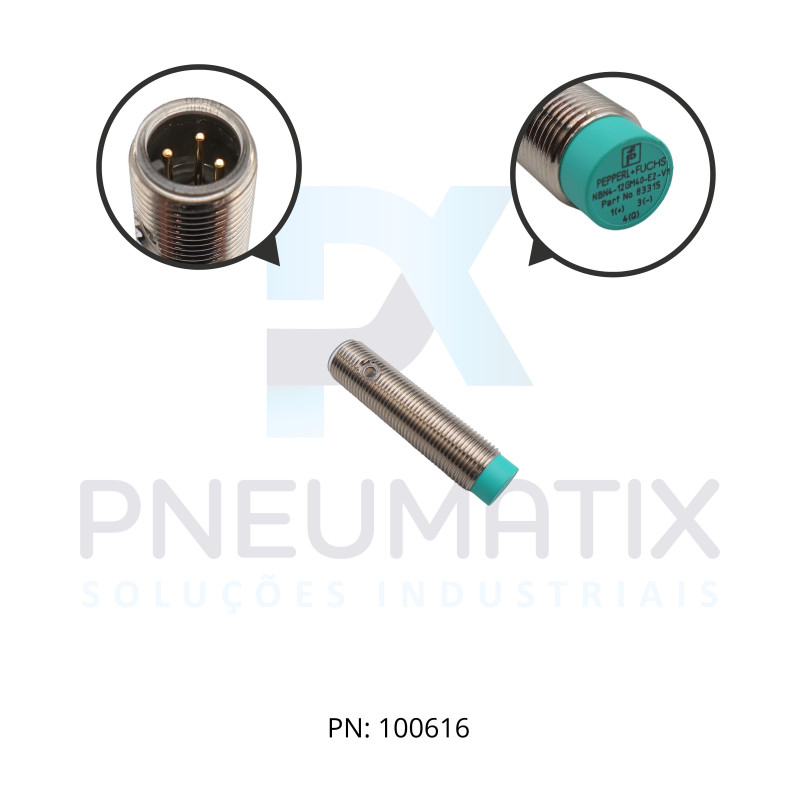 SENSOR IND.CIL.DIAM.12MM Sn:4MM N.FAC.ALIM.10-30VDC PNP NA M12 NBN4-12GM40-E2-T-V1 PN:236503 PEPPERL SENSOR IND.CIL.DIAM.12MM Sn:4MM N.FAC.ALIM.10-30VDC PNP NA M12 NBN4-12GM40-E2-T-V1 PN:236503 PEPPERL