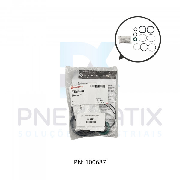 KIT REPARO P/CILINDRO ISO 63MM QA/8063/00 NORGREN KIT REPARO P/CILINDRO ISO 63MM QA/8063/00 NORGREN