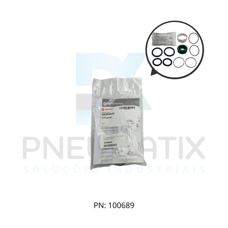 KIT REPARO P/CILINDRO ISO 40MM QA/8040/00 NORGREN