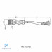 CABO C/CONECTOR 15MTS FEMEA RETO M12 4 POLOS COR CINZA PVC V1-G-15M-PVC PN:117079 PEPPERL