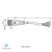 CABO C/CONECTOR 2MTS FEMEA RETO M12 5 POLOS COR CINZA PVC V15-G-2M-PVC PN:035322 PEPPERL