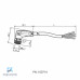 CABO C/CONECTOR 5MTS FEMEA ANGULAR M8 4 POLOS COR CINZA PVC V31-WM-5M-PVC PN:109033 PEPPERL