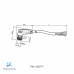 CABO C/CONECTOR 5MTS FEMEA ANGULAR M8 3 POLOS COR CINZA PVC V3-WM-5M-PVC PN:109026 PEPPERL
