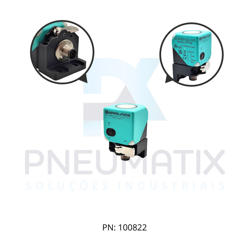 SENSOR ULTRASSONICO RETANGULAR Sn:2000MM ALIM.10-30VDC OUTPUT 4-20mA M12 UC2000-L2-I-V15 PN:277762 PEPPERL SENSOR ULTRASSONICO RETANGULAR Sn:2000MM ALIM.10-30VDC OUTPUT 4-20mA M12 UC2000-L2-I-V15 PN:277762 PEPPERL