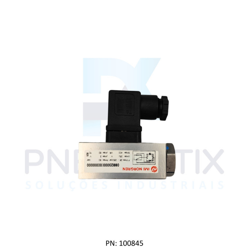 PRESSOSTATO R.1/4 BSP SERIE 18D FAIXA 25A250BAR 0882300000000000 NORGREN