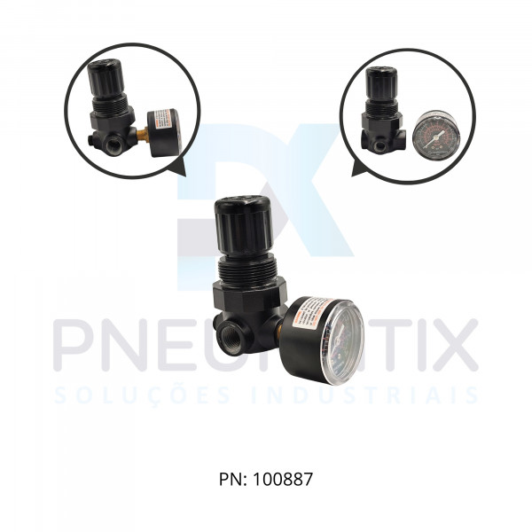 REGULADOR DE PRESSAO R.1/4 BSP SERIE BASICA C/MANOMETRO R07-200-RGKG NORGREN REGULADOR DE PRESSAO R.1/4 BSP SERIE BASICA C/MANOMETRO R07-200-RGKG NORGREN
