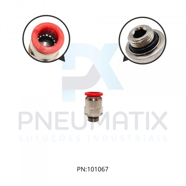 CONEXAO RETA MACHO PLASTICA 12MM X R.1/4 BSPP C02251228 NORGREN CONEXAO RETA MACHO PLASTICA 12MM X R.1/4 BSPP C02251228 NORGREN
