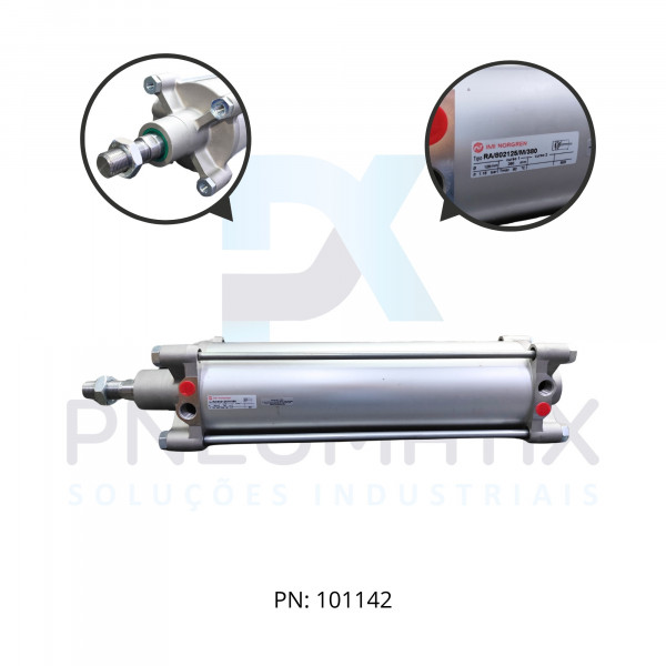 CILINDRO PNEUMATICO ISO TIRANTADO D.A. DIAM. 125MM X CURSO 380MM RA/802125/M/380 NORGREN CILINDRO PNEUMATICO ISO TIRANTADO D.A. DIAM. 125MM X CURSO 380MM RA/802125/M/380 NORGREN