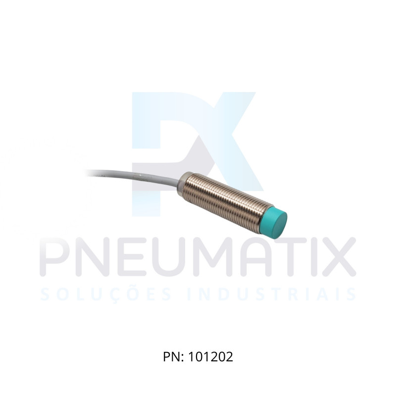 SENSOR IND.CIL.DIAM.12MM Sn:4MM N.FAC.ALIM.5-60VDC 2 FIOS NA CABO 2MTS NBN4-12GM40-Z0 PN:088194 PEPPERL