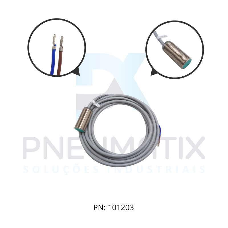 SENSOR IND.CIL.DIAM.18MM Sn:5MM FAC.ALIM.5-60VDC 2 FIOS NA CABO 2MTS NBB5-18GM40-Z0 PN:088200 PEPPERL SENSOR IND.CIL.DIAM.18MM Sn:5MM FAC.ALIM.5-60VDC 2 FIOS NA CABO 2MTS NBB5-18GM40-Z0 PN:088200 PEPPERL