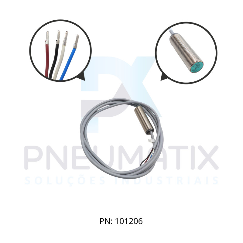 SENSOR IND.CIL.DIAM.18MM Sn:8MM FAC.ALIM.10-30VDC NPN NA/NF CABO 2MTS NBB8-18GM60-A0 PN:085526 PEPPERL SENSOR IND.CIL.DIAM.18MM Sn:8MM FAC.ALIM.10-30VDC NPN NA/NF CABO 2MTS NBB8-18GM60-A0 PN:085526 PEPPERL