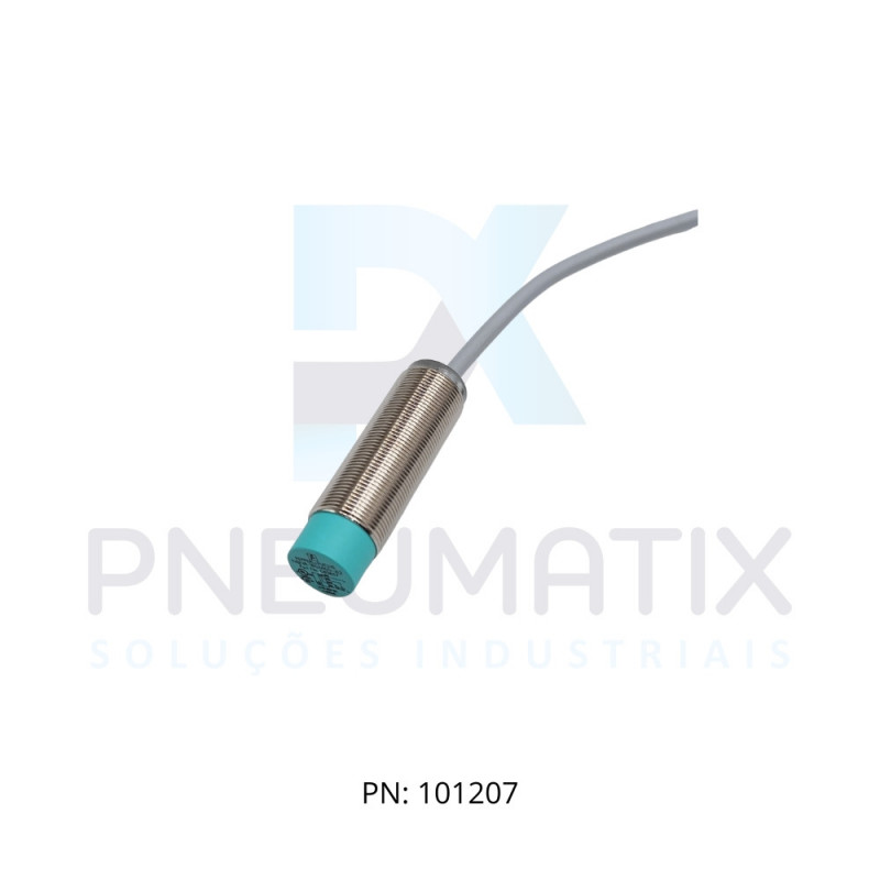 SENSOR IND.CIL.DIAM.18MM Sn:8MM N.FAC.ALIM.10-30VDC PNP NA/NF CABO 2MTS NBN8-18GM60-A2 PN:083857 PEPPERL